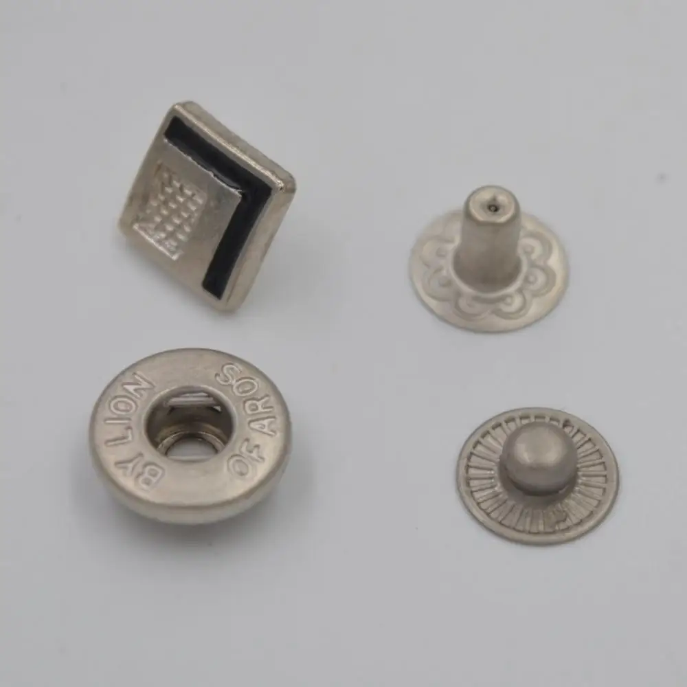 2018 factory sale custom alloy  snap buttons for clothing