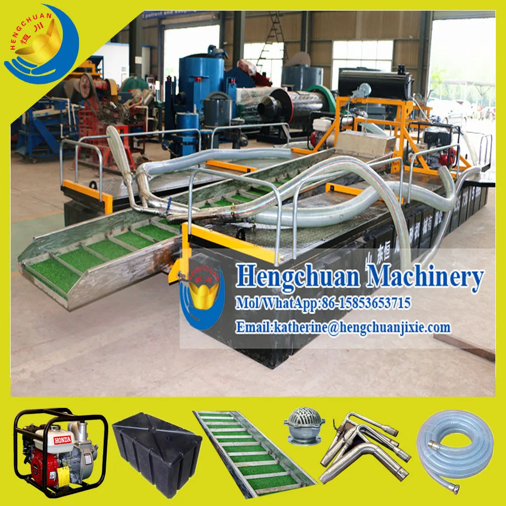 Высококачественный поплавок Hengchuan для золотых земель с двойным бензиновым двигателем водяной насос