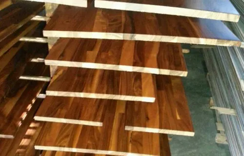 Asian walnut hardwood stair tread for home use