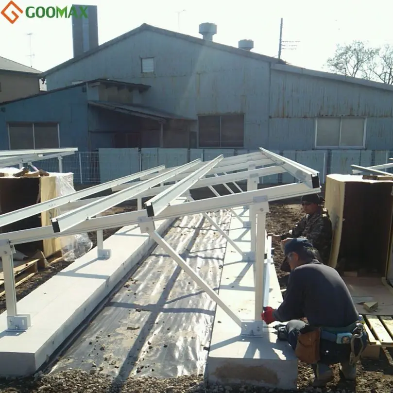 С солнечной панелью Опора системы заземления Солнечный монтажный кронштейн