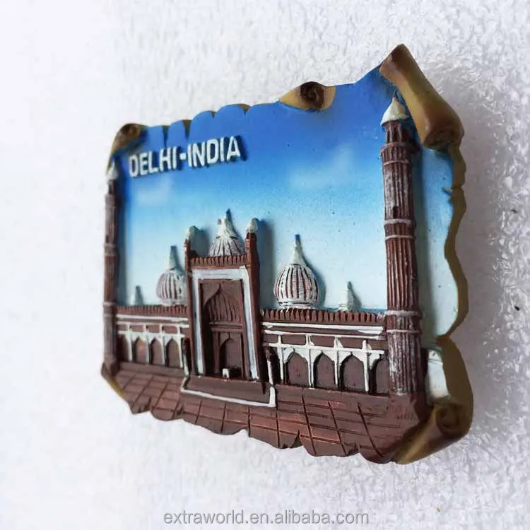 Cheap Price Delhi Resin Souvenir Fridge Magnet India