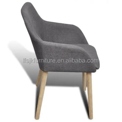  Новый дизайн домашняя мебель популярный комфортный тканевый обеденный стул Северный Европейский подлокотник