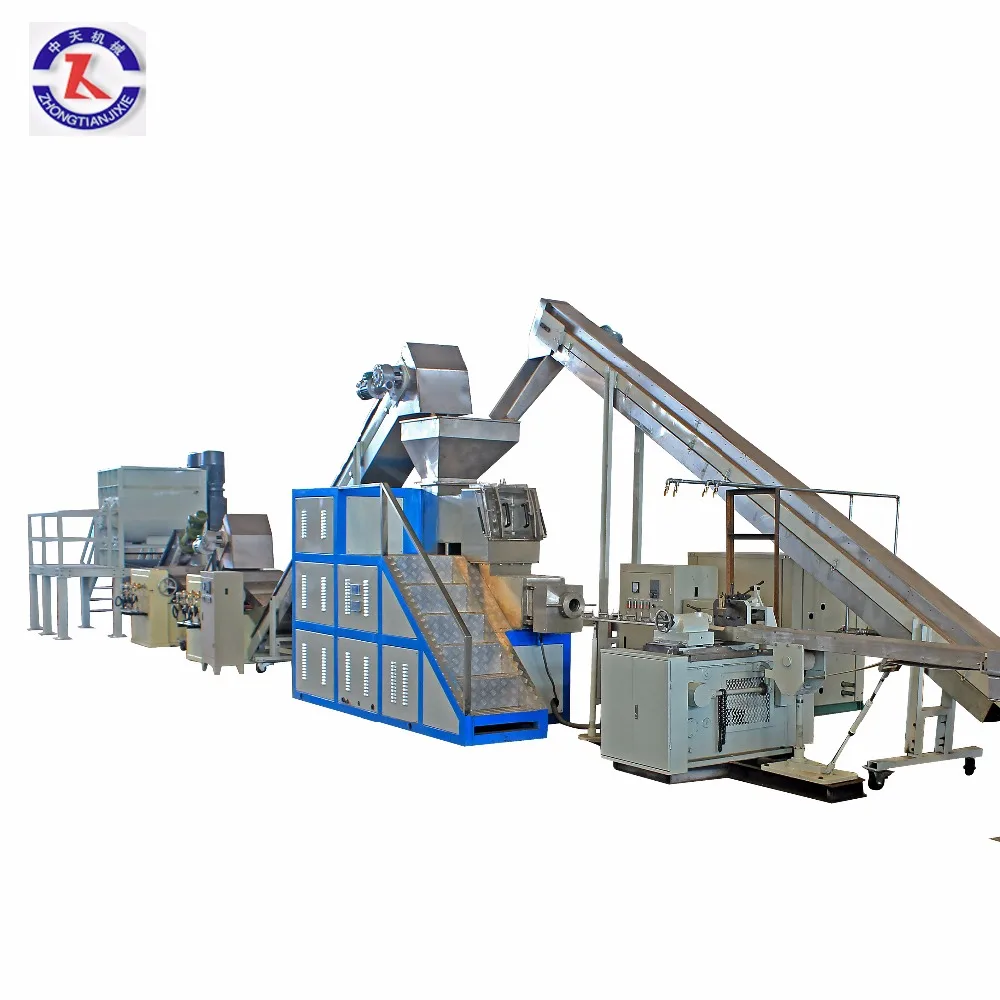 ZT auto Soap plant making toilet soap or laundry soap with mixer three roll mill plodder stamper cutter production line