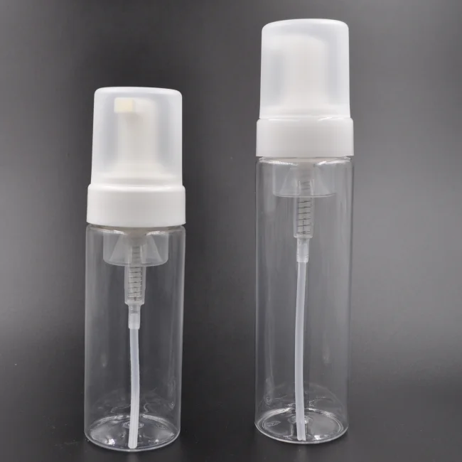 Фабрика 200 мл пустые ПЭТ прозрачная пластиковая бутылка для жидкого мыла насос распределитель