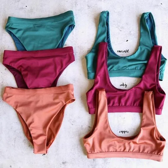 Wholesale Custom Beachwear Rasta 2 Piece Swimsuit Swimwear Bikini Set and Jamaica Swimwear Thong Bikini Set