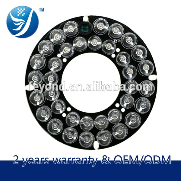 36 шт. * 8 мм из светодиодов инфракрасного ночного видения света доска костюм для 90 размера камеры видеонаблюдения