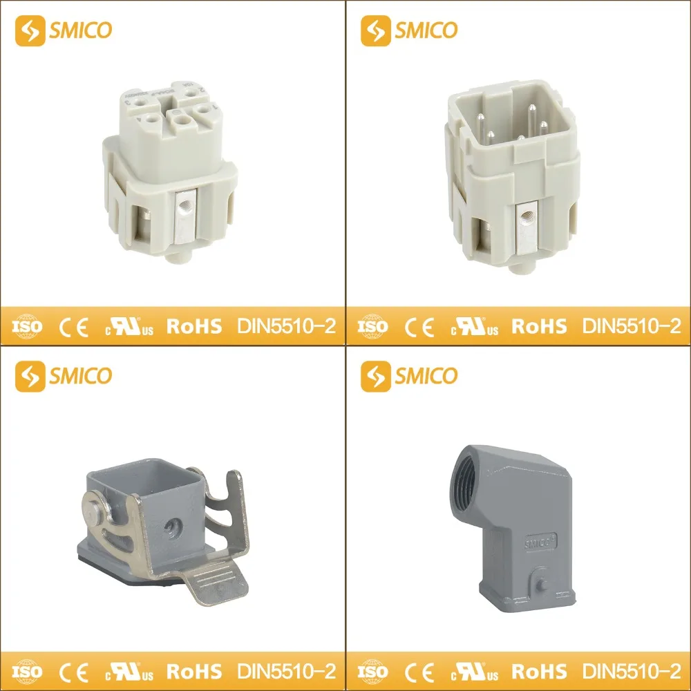 SMICO Новые Продукты На Рынок Боковой Вход Разъем 4 Pin Водонепроницаемый Ip65