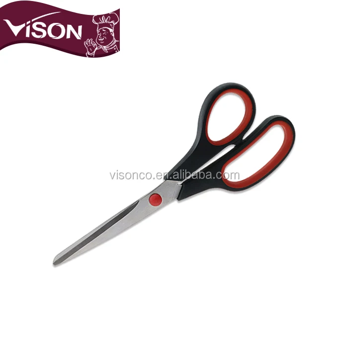 
8 inch small rubber handle industrial household school paper cutting office student tailor scissors 