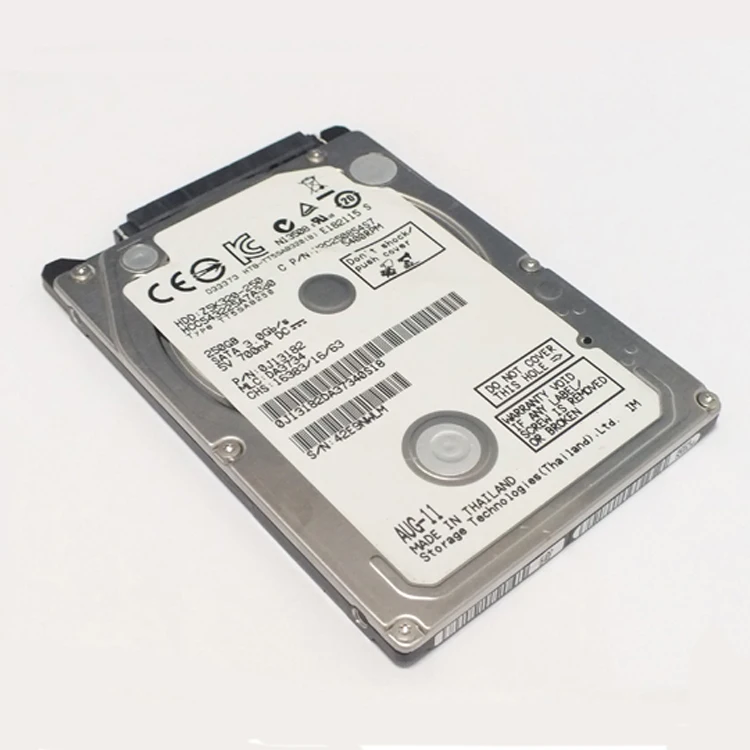 Top Quality Real Capacity for Toshiba 2.5' 250GB Hard Drive Disk