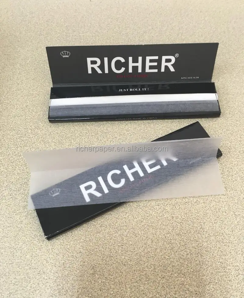 
13gsm transparent hemp cigarette hand rolling paper 