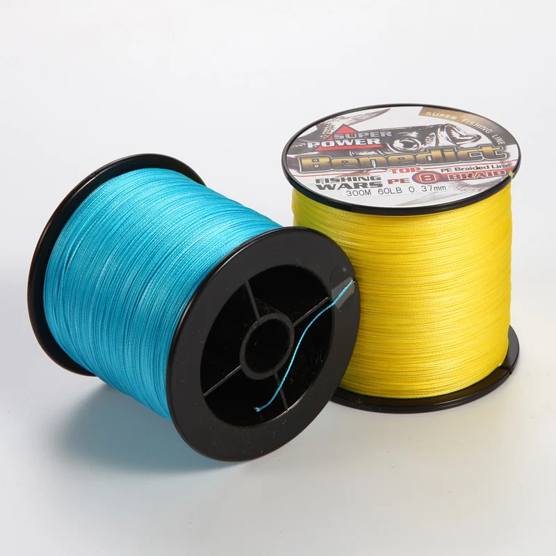 8 strands rell fishing line 300 meters per spool 6LB-300 LB PE braided fishing line