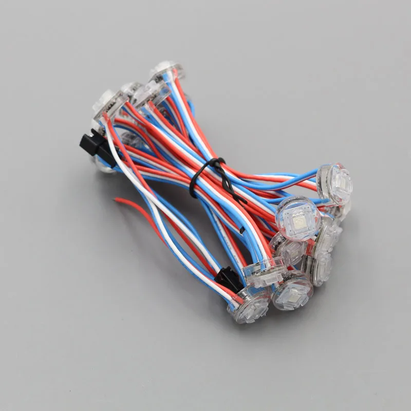 DC5V ws2811IC 5050 RGB SMD1 LED diameter 16mm LED Module,RGB led pixel module lamp string transparent cover