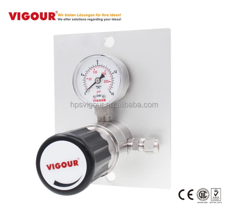 Corrosive Gas single stage Mini hydrogen gas pressure regulator price