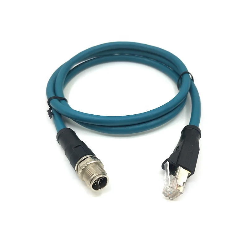 M12 X Code RJ45 Cable Connector