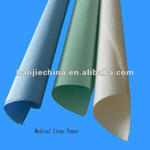 Waterproof medical paper crepe from china manufacturer
