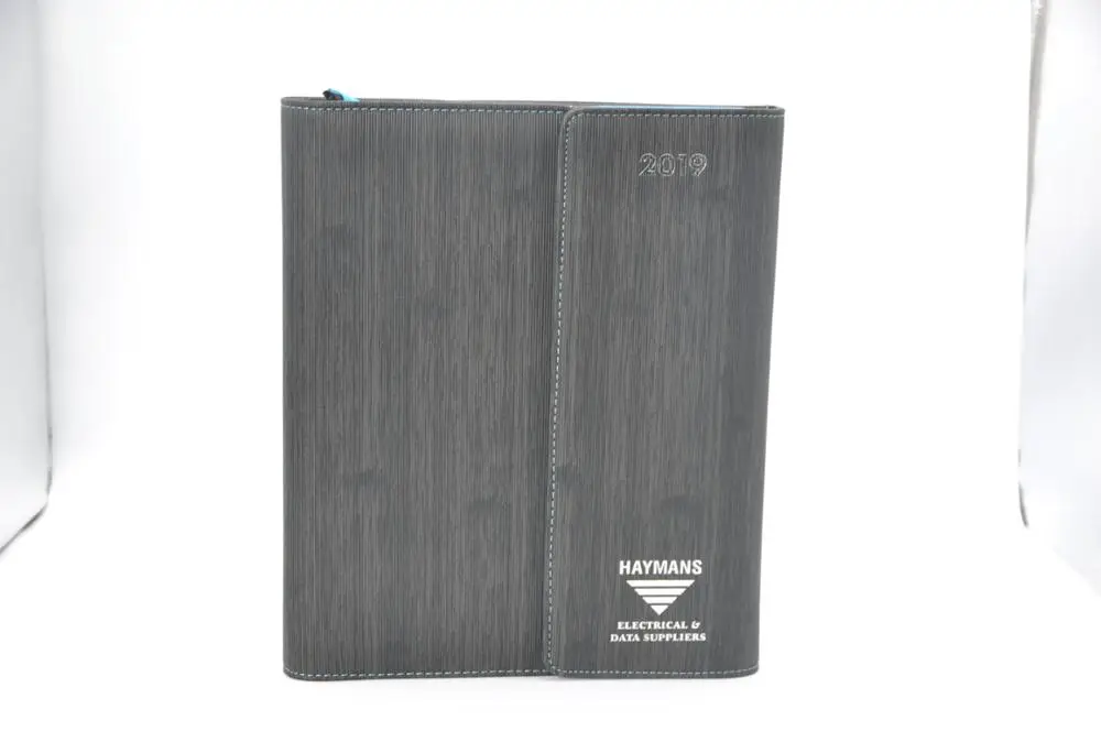 Personalized diary notebook printing with spiral binding and PU leather