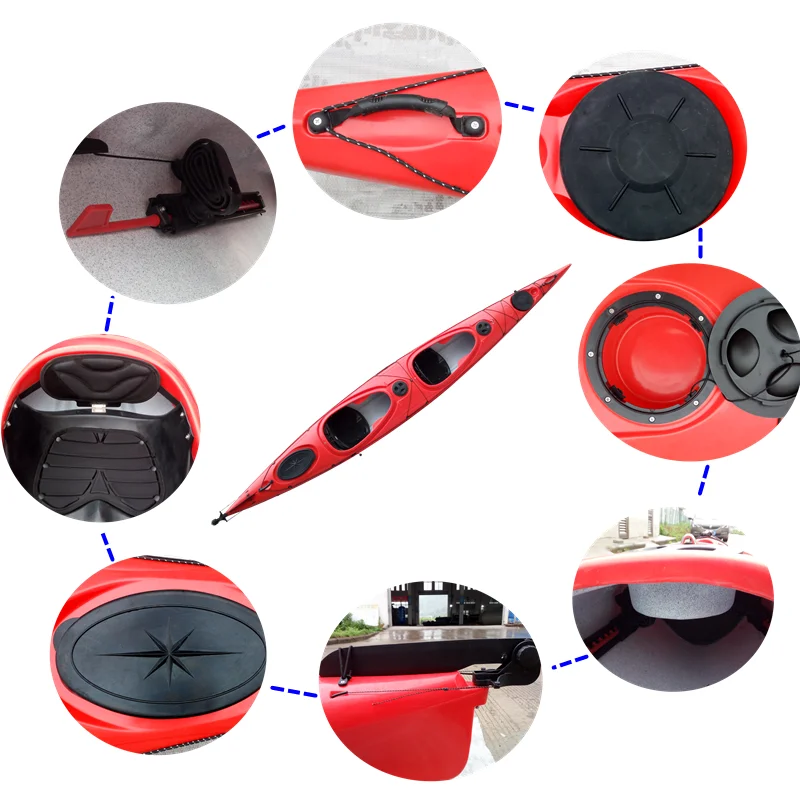 Полиэтиленовый материал с сертификатом CE, без надувной байдарки с ножными педалями