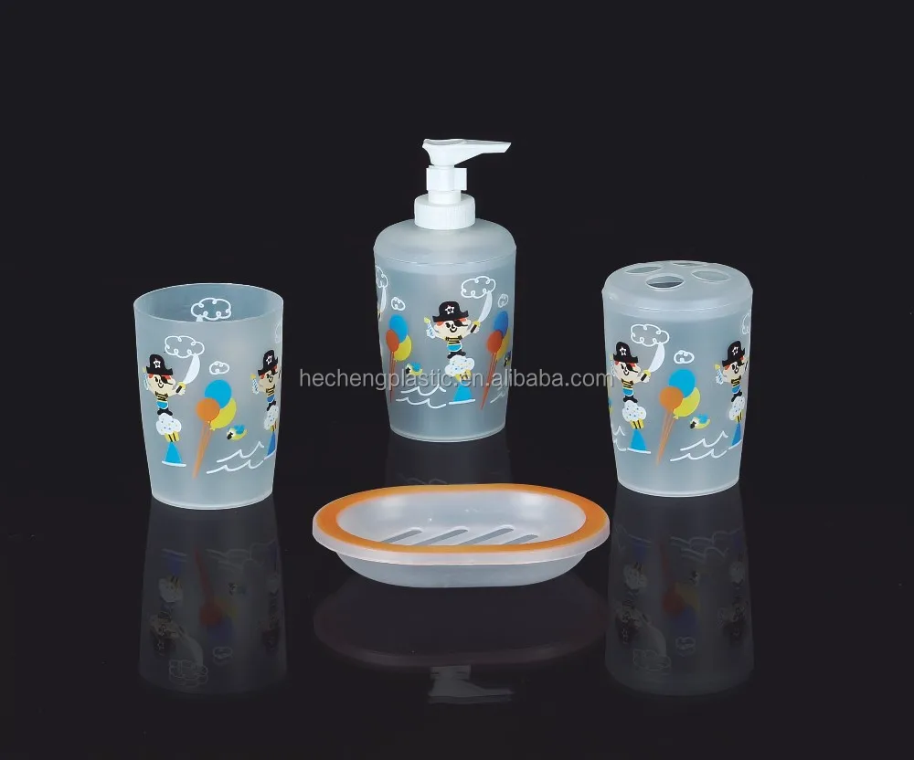 Дешевые детские аксессуары для ванной комнаты из ПП новый набор в отеле