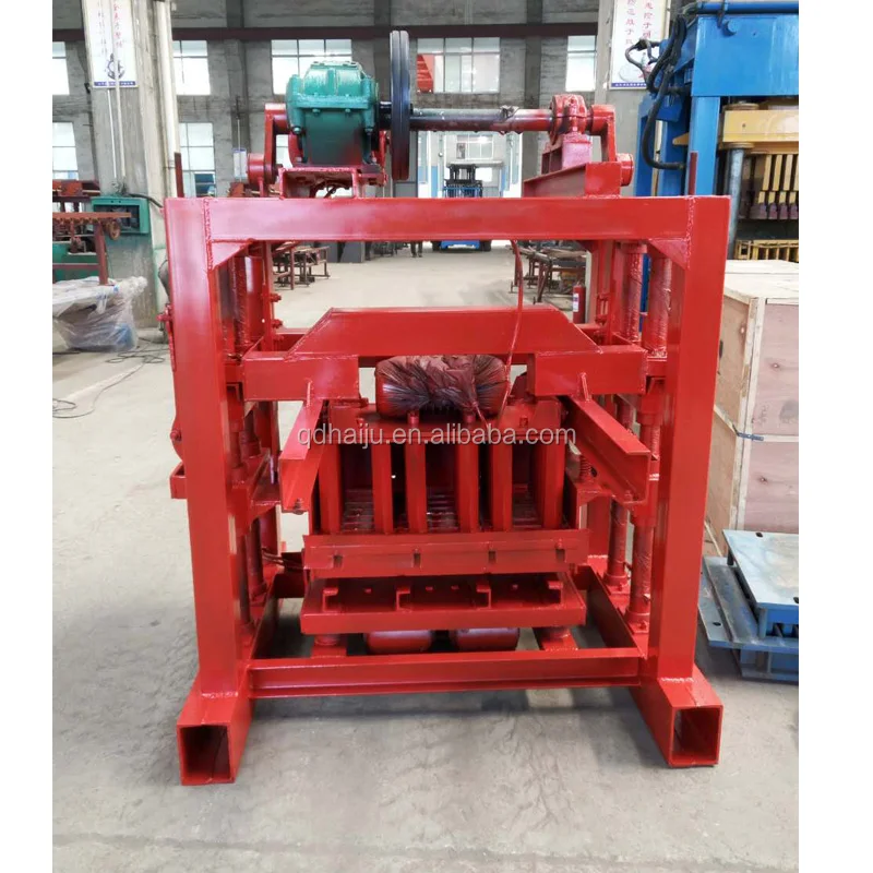 Moveable hydraulic concrete hollow brick making machine for sale