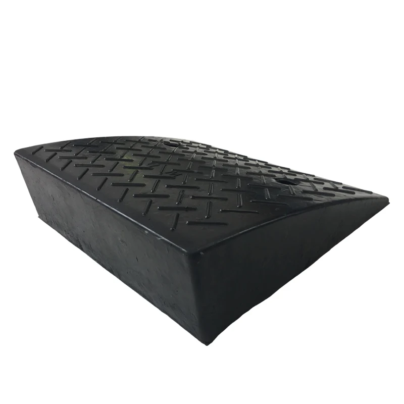 14cm Traffic Speed Driveway Curb Ramp Portable Black Garage Threshold Rubber Kerb Ramp For Car