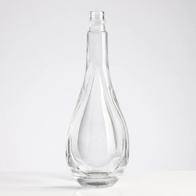 Advanced Vase Jade Purification Bottle Lotus Water Drop Shaped Glass Wine Bottle