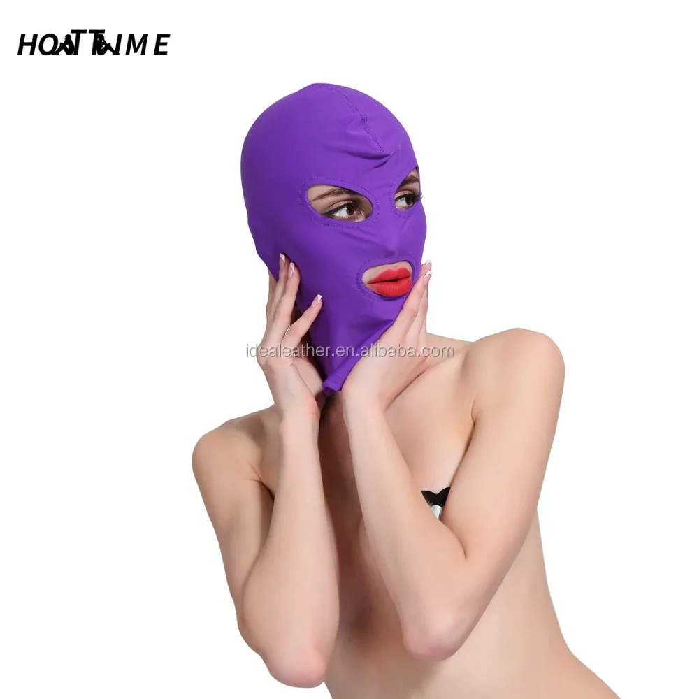 Factory Price Flirting Bondage Headgear Bondage Mask Sex Toys Fetish For Couples Elastic Fabric SM TOYS Stock