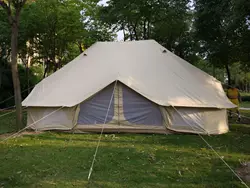Outdoor canvas tent luxury Family Camping Emperor stretch Tent