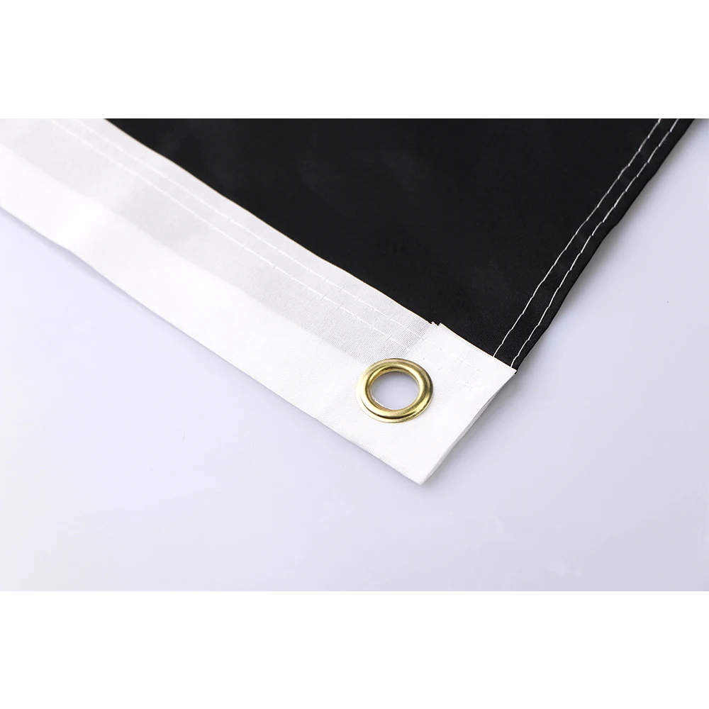 Factory price embroidery pattern good quality Afghanistan national flag black red green stripes 3*5 feet Afghan country banner