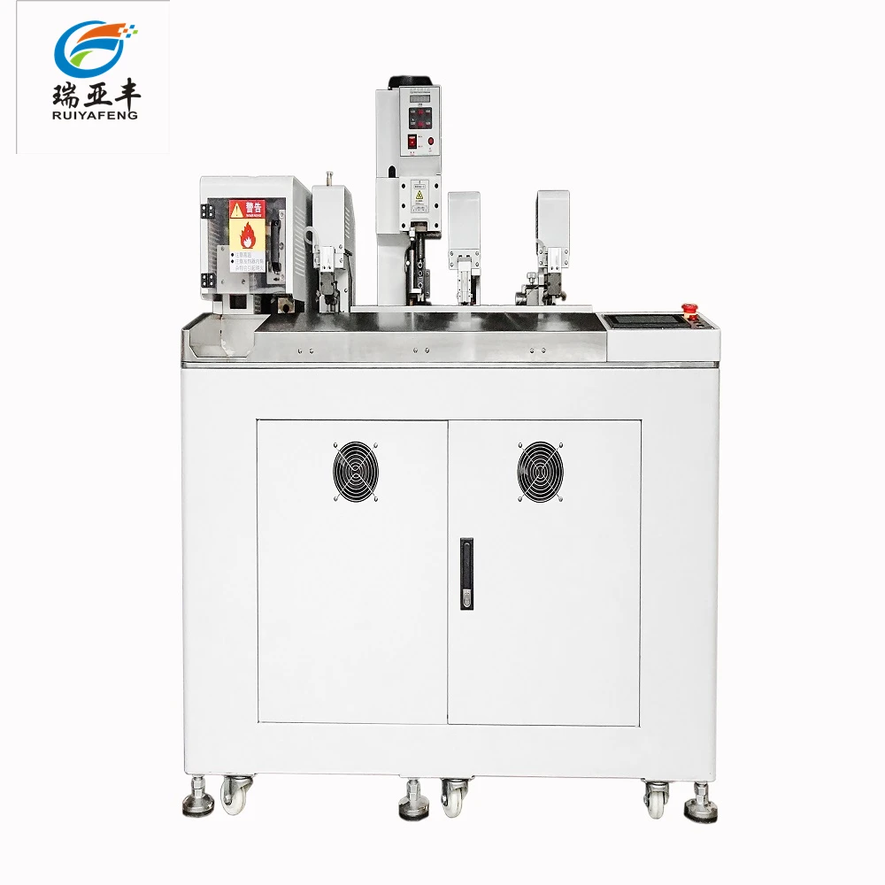 
heat shrink tubing Full automatic single-head heat shrinkable tube inserting and terminal crimping machine 