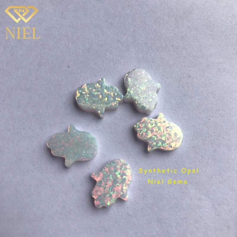 Opal Hamsa Opal Synthetic Opal for Jewelry making Niel Gems
