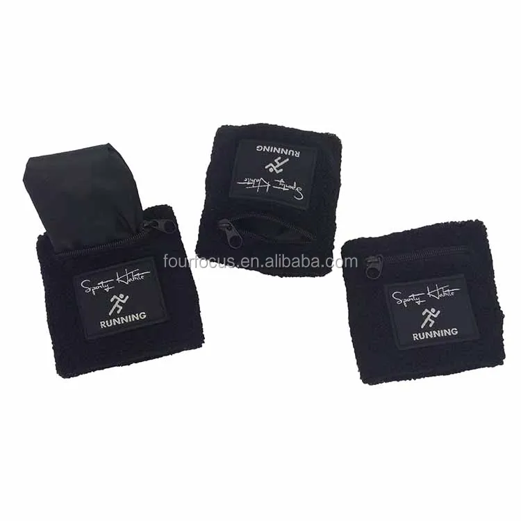 Хлопковый бумажник на запястье с водонепроницаемым карманом на молнии