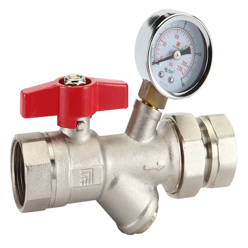 
T408 High quality brass watermark flange type ball valve 