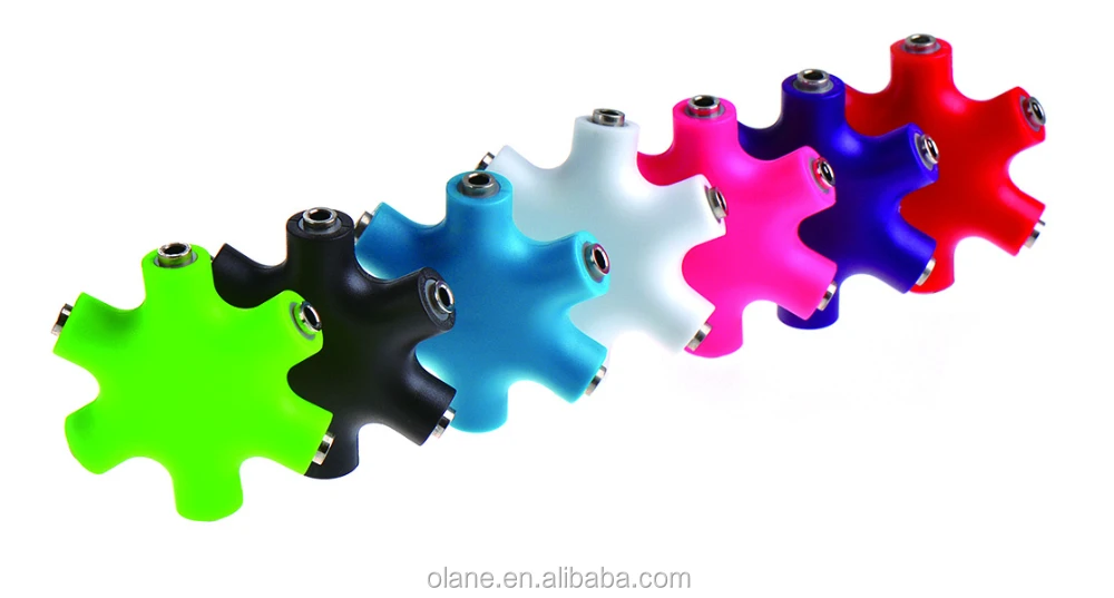 Belking Rockstar Cable Multi 5-Way 3.5MM Headphone Splitter White & Aux Cable