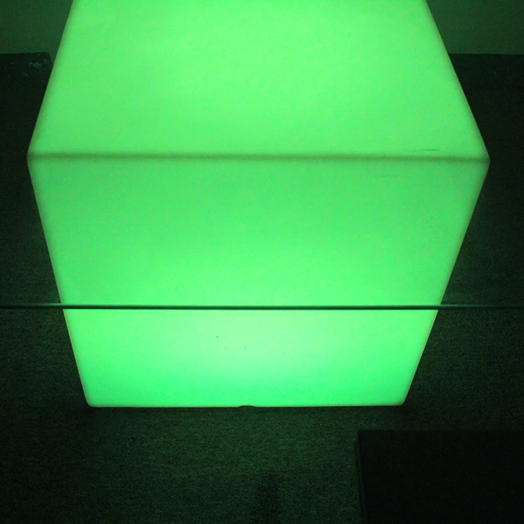 Decoration Waterproof Plastic Lighting Home Stool Small Led Cube With Remote