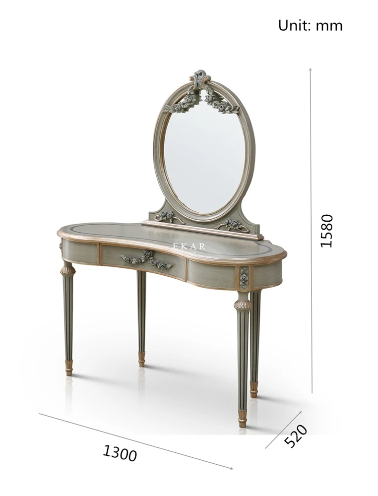 
Classic Dresser Carved Bedroom Furniture With Drawer Dressing Table 