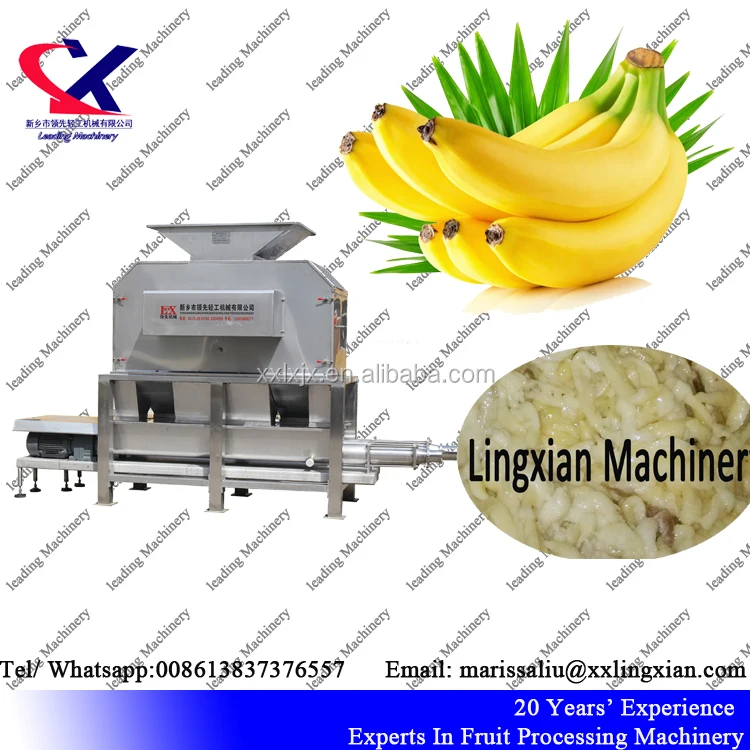 Гидроразбивателя промышленные Фрукты Банан пилинг машины банан Джем машина