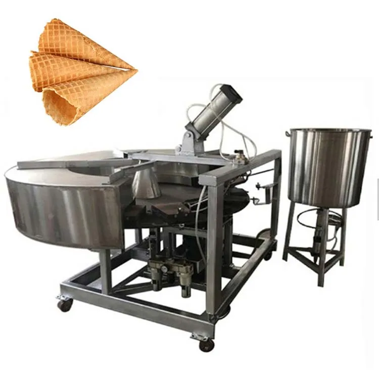 Factory price full automatic industrial ice cream cone waffle cone maker pizza cone machine