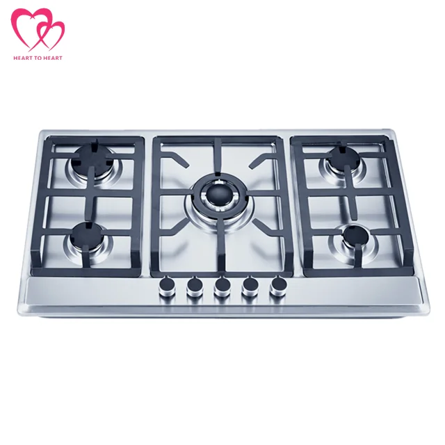 CE Certification Built-in type 5 burner gas stove