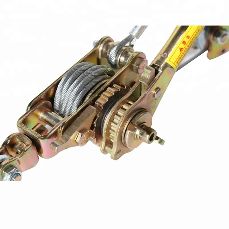 1 2 3 tone Ton Hand Wire Rope Ratchet hydraulic steel electrical Cable Puller 1000 2000 3000 kgs