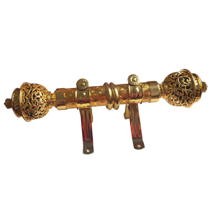 New design curtain rod price, window pipe hotel decoration drapery hardwares, tension curtain rod pole
