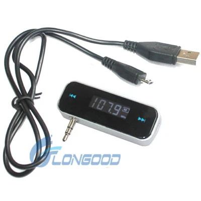 3.5MM Headphone Jack FM Transmitter For Smartphone Samsung S4