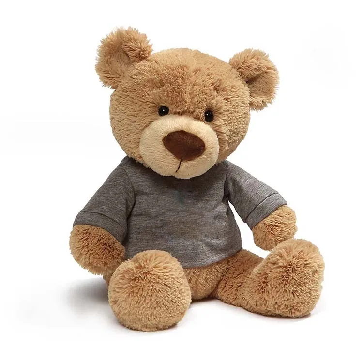 H2071 black T-shirt grey teddy