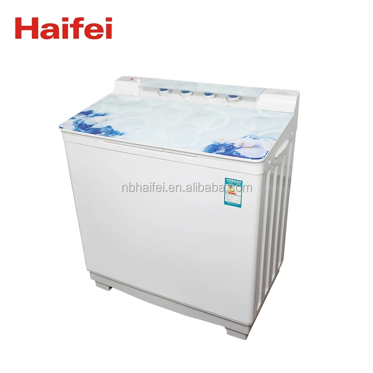 2023 New Model Fully Automatic Large Capacity Glass Twin Tub Babys Clothes Anti Vibration Pads Washing Machine