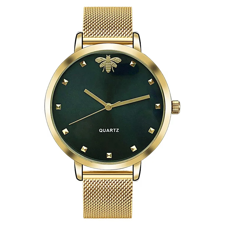 Best Selling Simple Design BEE Wrist Watch  Women Custom Movt Quartz Watches