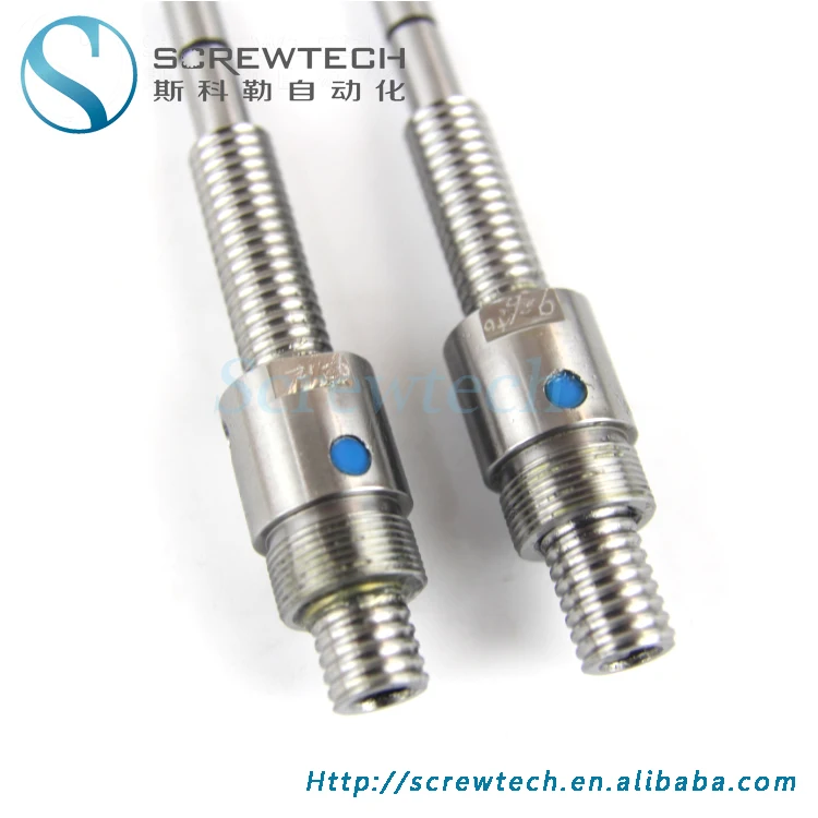 Precision made C5 ball screw and round ballnut dia 12mm pitch 2mm spindle