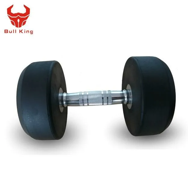 Оборудование для тренажерного зала, тяжелоатлетика, оптовая продажа, набор гантелей с круглой головкой, круглые резиновые гантели