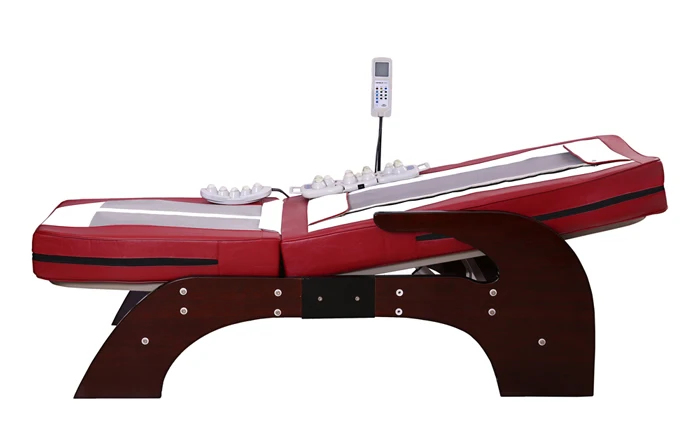 Pop relax far infrared Thermal therapy natural jade massage roller electrical double bed & table