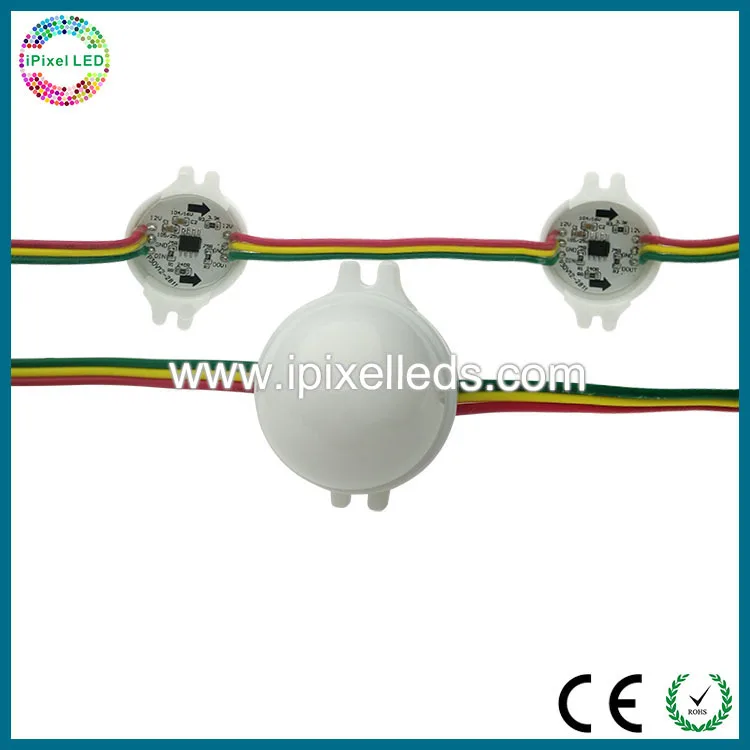 waterproof smd dmx rgb led pixel wall dmx 512 DC 12V ws2801 led bulb compatible with dmx , Artnet controller