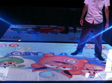Night Club P3.91 Led Video Wall Panel Indoor Rental Portable Stage Interactive Dance Floor Led Screen Display