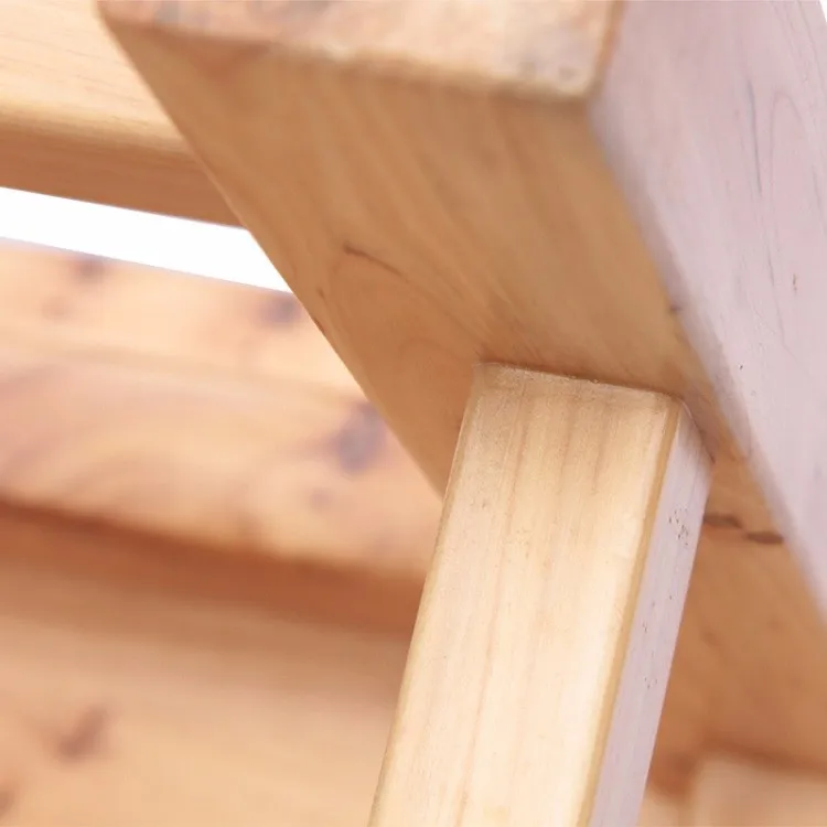 China made natural color wooden square stool for children hot sale small wood stool